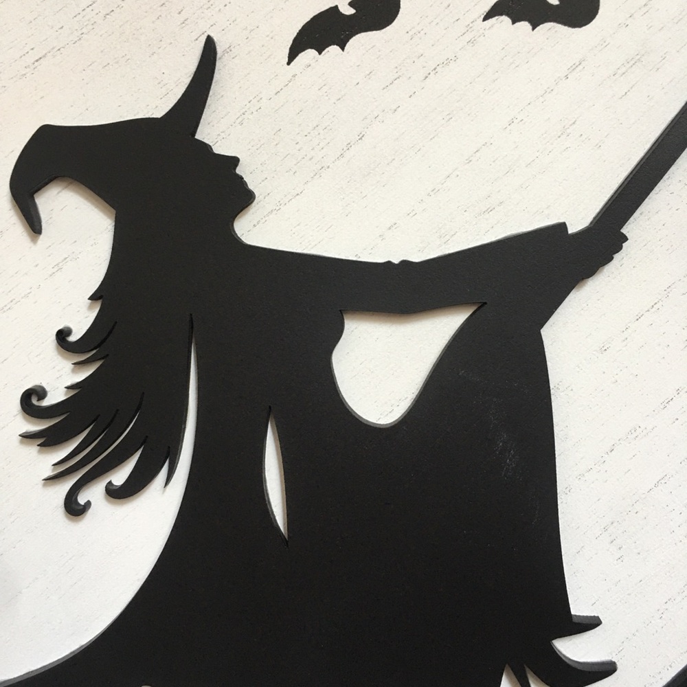 Halloween Witch wooden sign - Picture 5 of 7